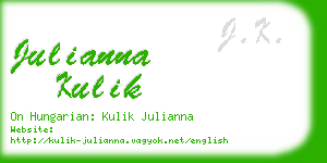 julianna kulik business card